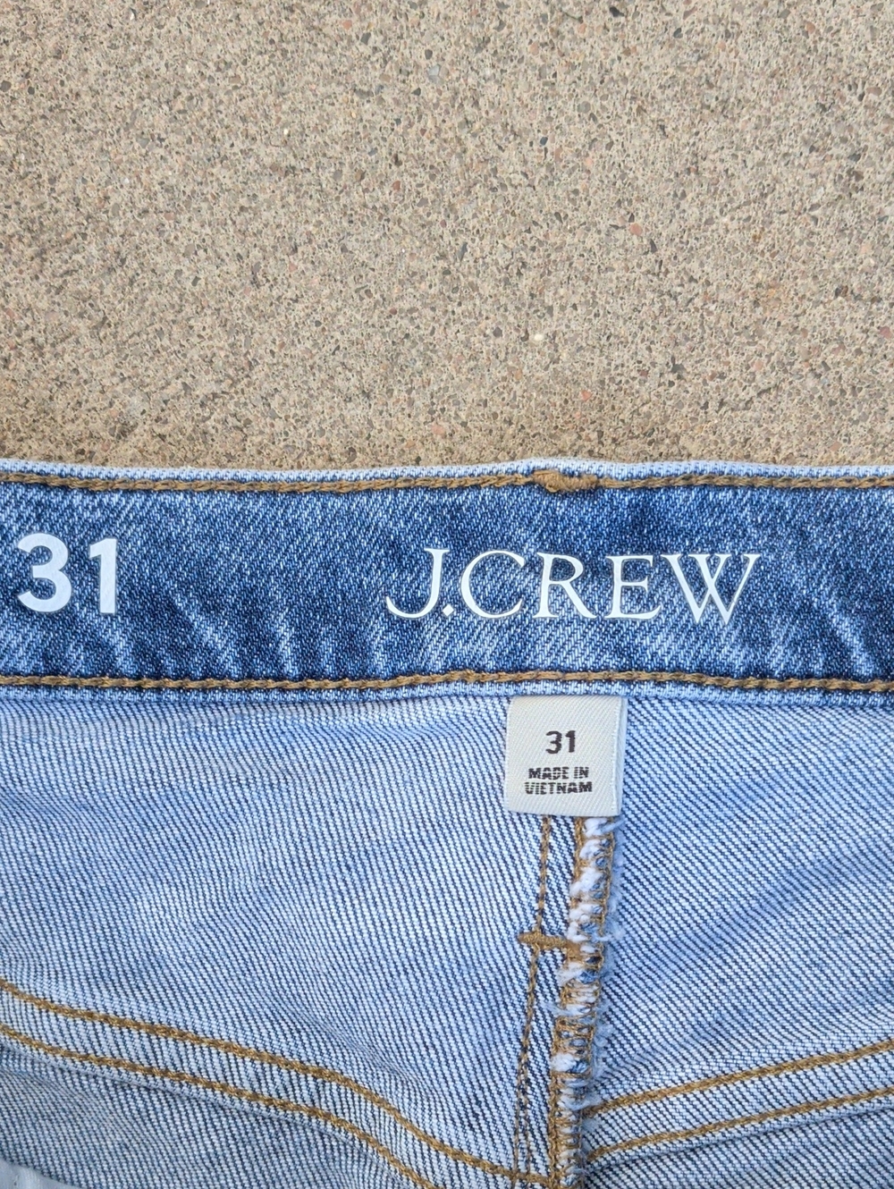 High-Rise Light Blue Denim Cutoff Shorts - Picture 2 of 3
